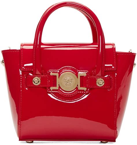 red versace patent leather bag|Versace Patent Leather Bag .